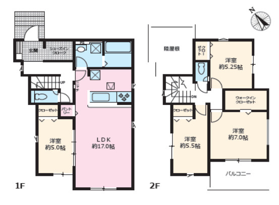 【同施工物件ご案内可能】知多市寺本新町２丁目　全４棟の間取り