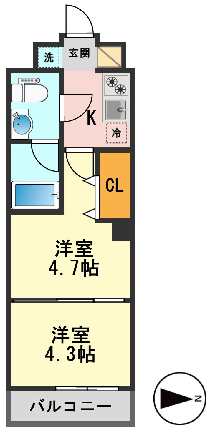 ラフィスタ亀有の間取り