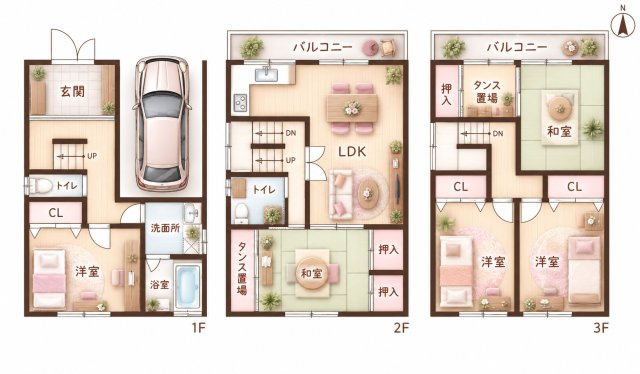 平池町　中古一戸建ての間取り|間取り図はいかがですか？ご希望を叶える間取りですか？リビングの広さは？水回りの位置は？カウンターキッチン？など色々な情報が集約されています。弊社ではリフォームなどのご相談も承っております。
