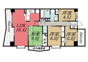 【間取り】 | ライオンズマンション千葉グランドタワー
