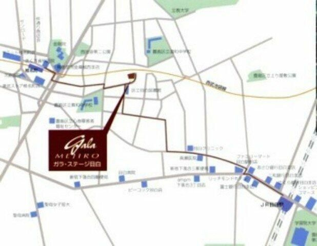ガラ・ステージ目白の地図