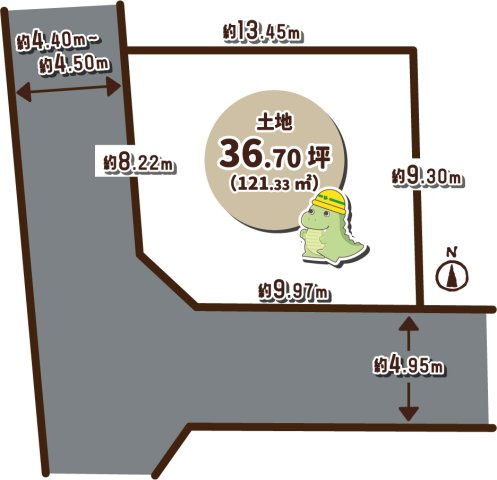 上桂三ノ宮町（36坪）条件無土地