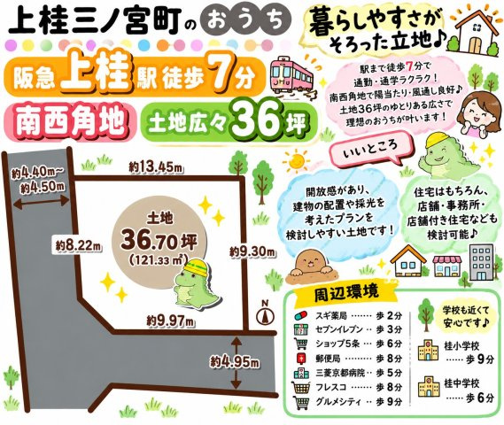 上桂三ノ宮町（36坪）条件無土地
