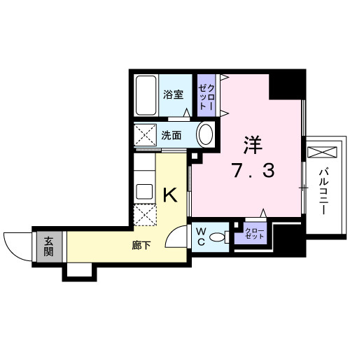 ポルカ　エランの間取り