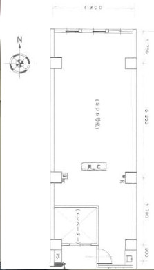 大阪市中央区安土町３丁目の店舗事務所の区画図