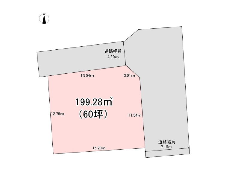 建築条件なし土地　長野市篠ノ井二ツ柳の土地図