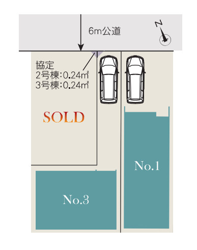 さいたま市見沼区東大宮648③　新築一戸建て　03の区画図|3号棟