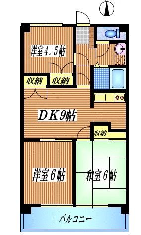 ロングキャッスルIの間取り