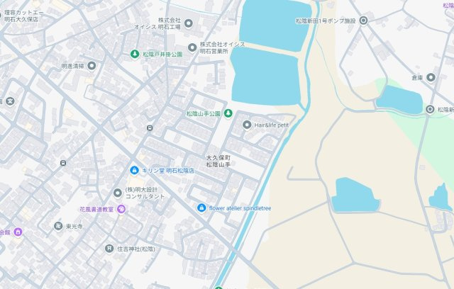 明石市大久保町松陰山手　第1期　新築一戸建ての地図
