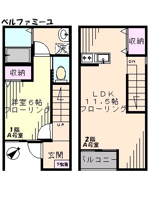 ベルファミーユ の間取り