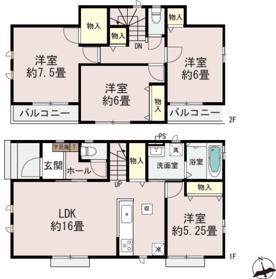 千葉市若葉区千城台東3丁目　新築分譲住宅　B号棟