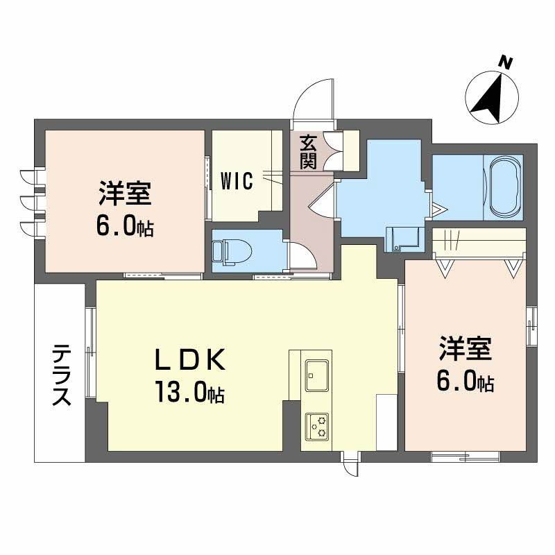 そよかぜＫ＆Ｋ の間取り