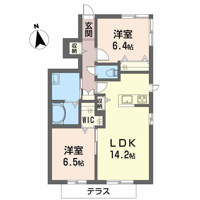 エクラージュＢ の間取り