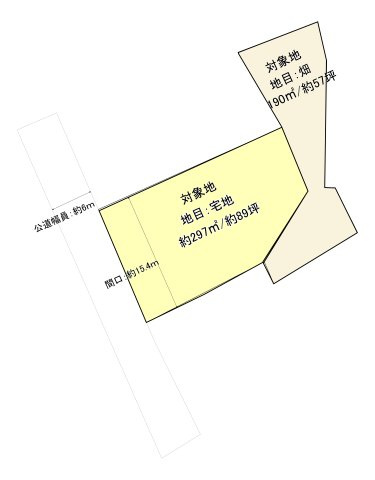 米子市大崎　売土地の土地図