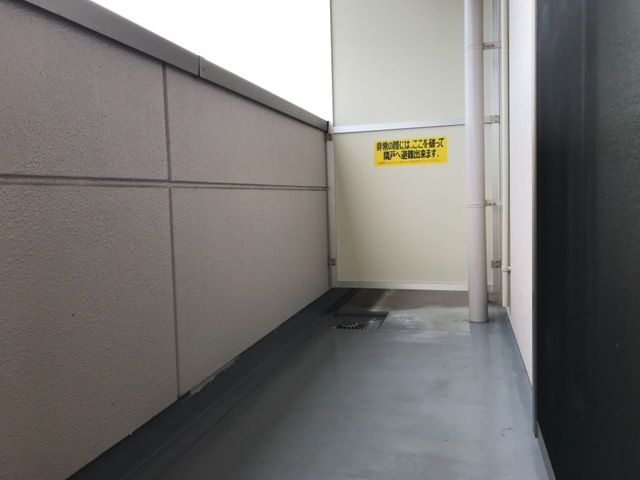 ディアコート下伊福のバルコニー