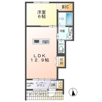 hermanaⅡ（エルマーナ）の間取り|間取図
