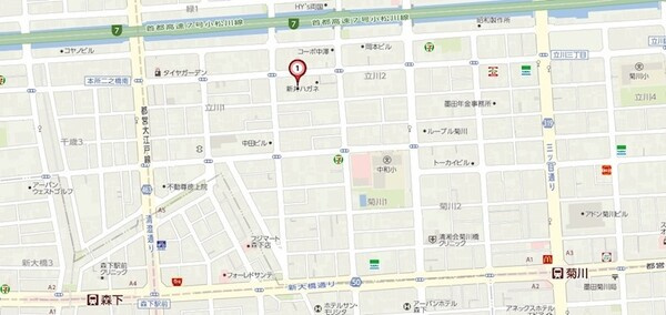 アルクス森下の地図
