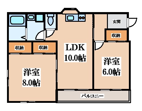 【間取り】 | ハピネス2001