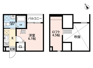【間取り】 | アミカルルーチェ南川