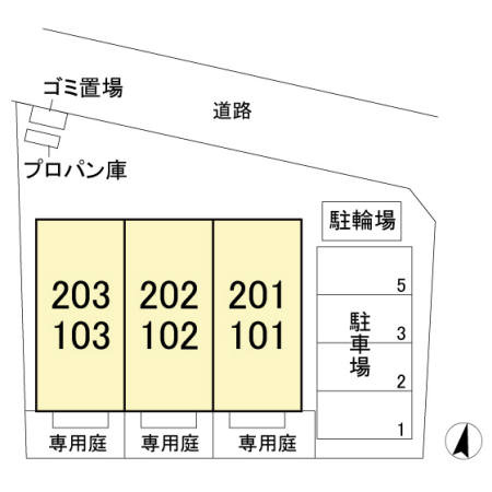 エリーニの区画図