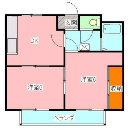 ビレッジサングランデE棟の間取り