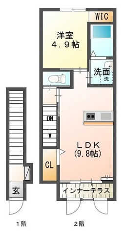 hermanaⅠ（エルマーナ）の間取り|間取図