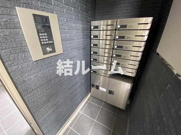板橋区向原２丁目のアパートのエントランス