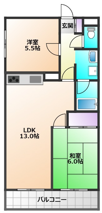 ホワイトプラザの間取り