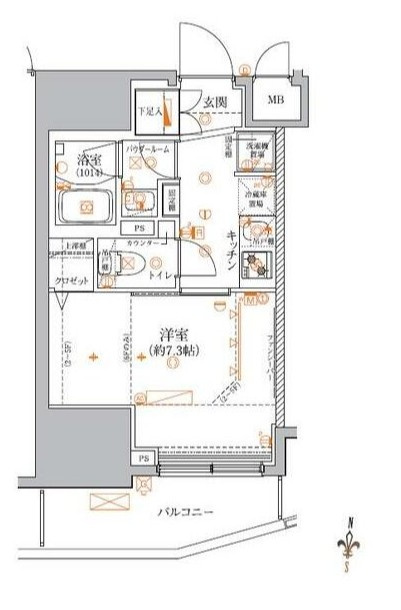 クレイシア入谷竜泉の間取り