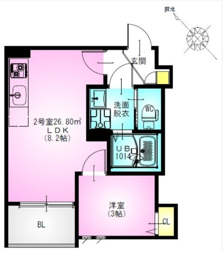 REGALEST瑞江の間取り