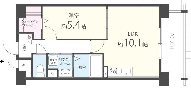 ラフレシーサ医大通りの間取り