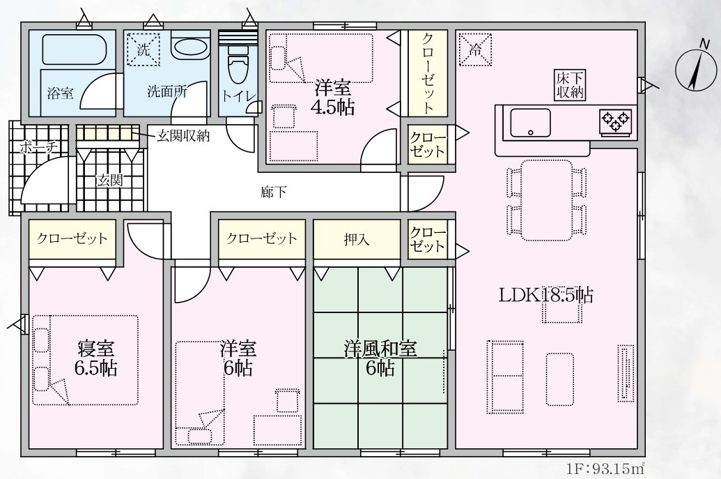 Cradle garden　本庄市児玉町下浅見第1の間取り|図面と現況が異なる場合、現況を優先とします。