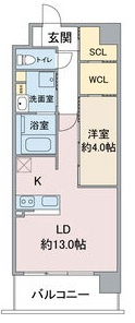 Ｖｅｒｔ桜の間取り