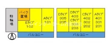 本八幡レジデンスの区画図