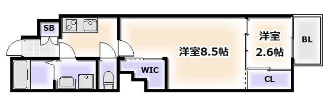 【間取り】 | ソルテラス難波NEO