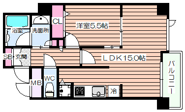 【間取り】 | クロスレジデンス大阪新町