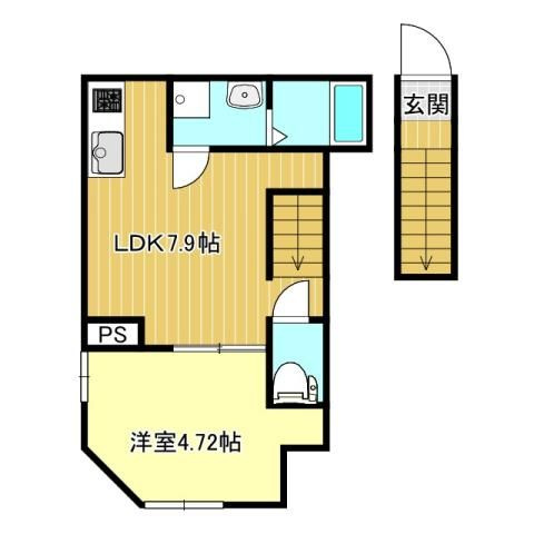 八千代市村上のアパートの間取り