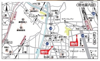 【地図】 | 川崎市幸区南加瀬　一棟空ビル