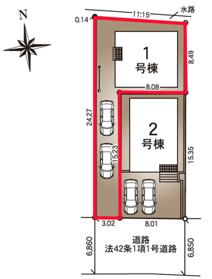 【区画図】 | Cradle garden　笹谷第10　１号棟 | ★内覧予約でブランド米2kg★