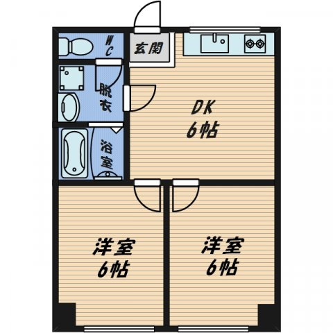 【間取り】 | アリタマンション京橋