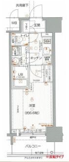 エスリード阿波座レジデンスの間取り