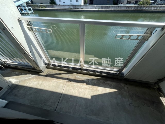 ハーベスト阿波座リバーサイドのバルコニー
