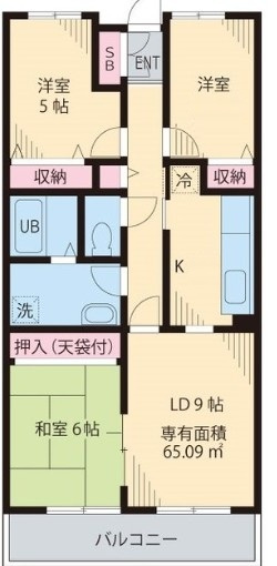 メゾングレイス瑞江の間取り|間取りです。