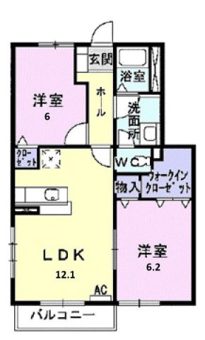 サンライトＫⅢの間取り