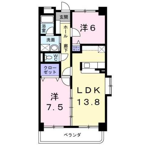 ラ・カーサＳＨＩＭＡＤＡの間取り