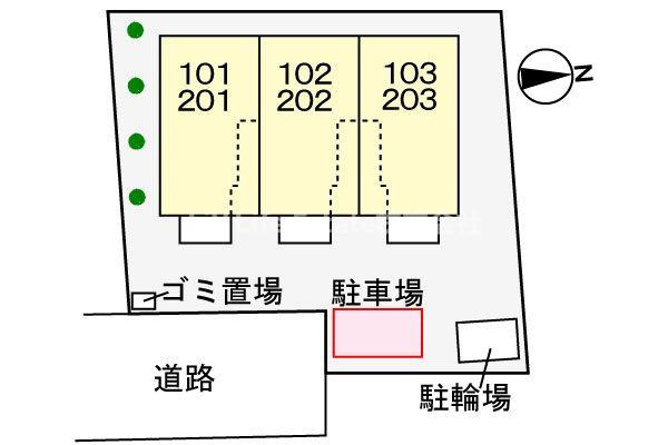 アクティーフ南大泉の駐車場