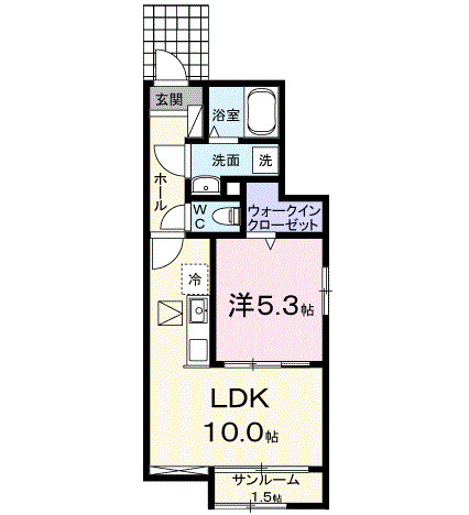 プラーム上田Ⅱの間取り