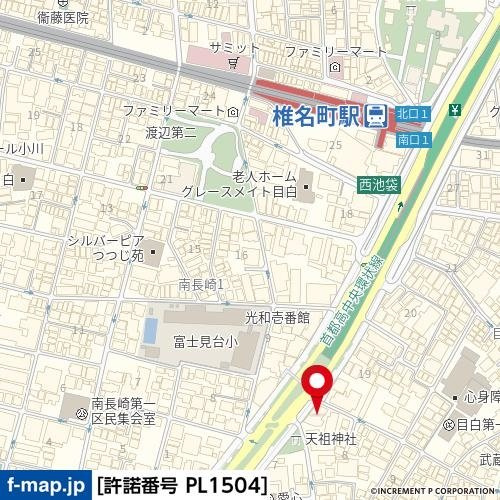 プレール・ドゥーク目白の地図