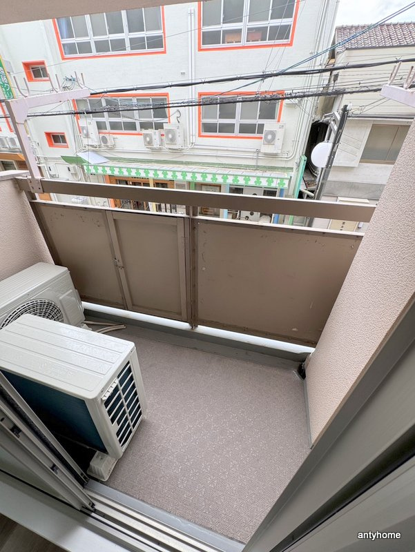 都島コーポ　仲介手数料無料のバルコニー