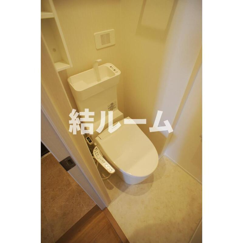 板橋区常盤台３丁目の賃貸マンションのトイレ